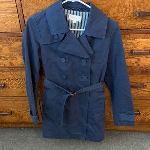 Merona women’s navy jacket trench coat